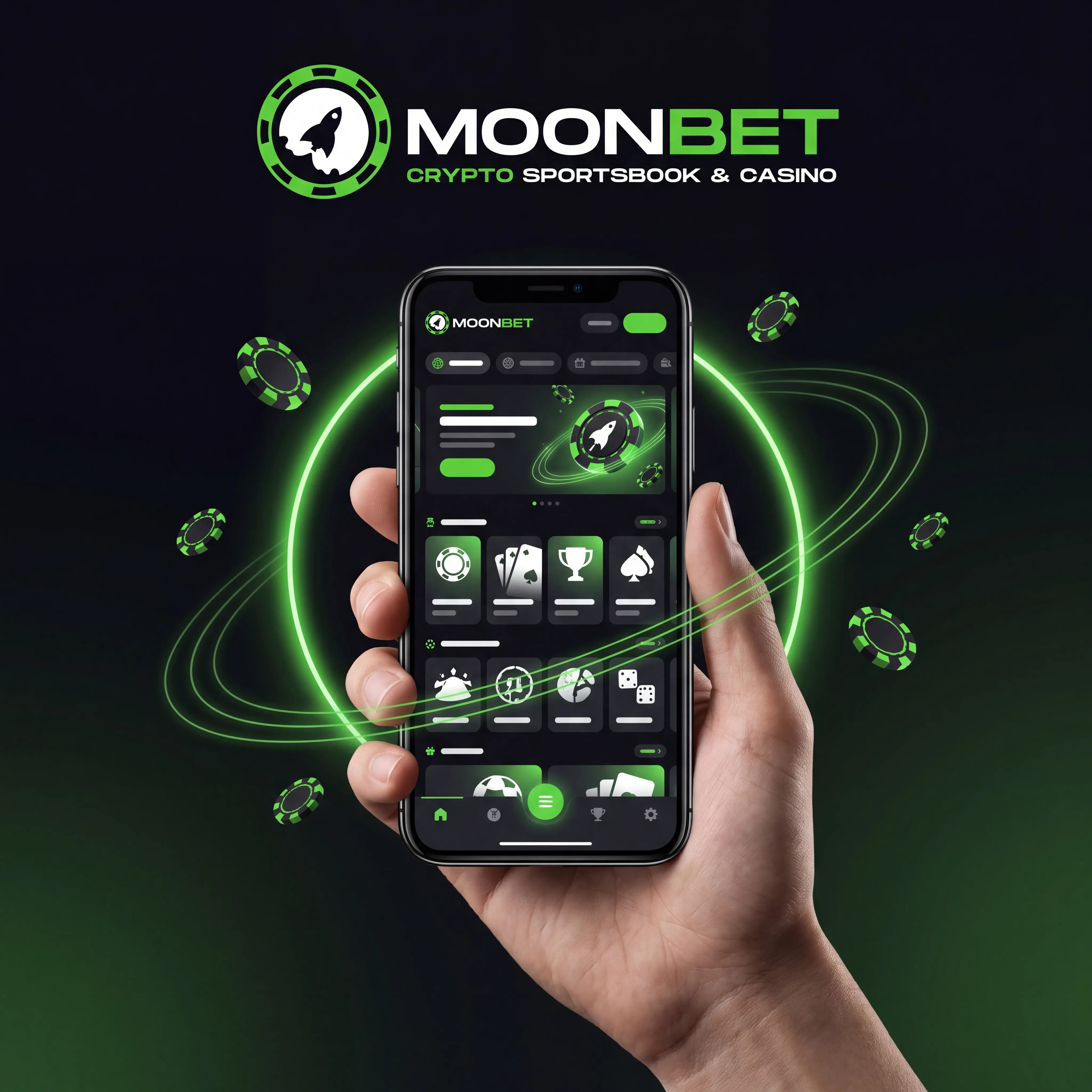Moonbet mobile access artwork